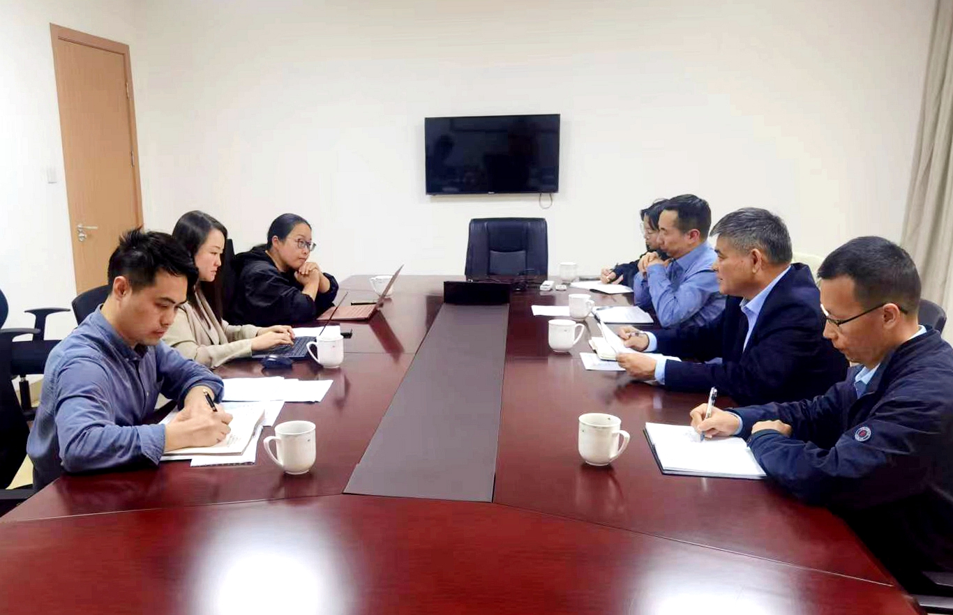 安博网页中国有限公司集团王兵总经理一行赴九宇有机公司开展主题教育调研活动